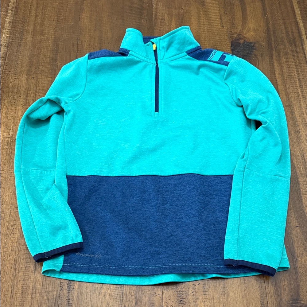Russell Athletic Teal and Navy Kids Sweatshirt